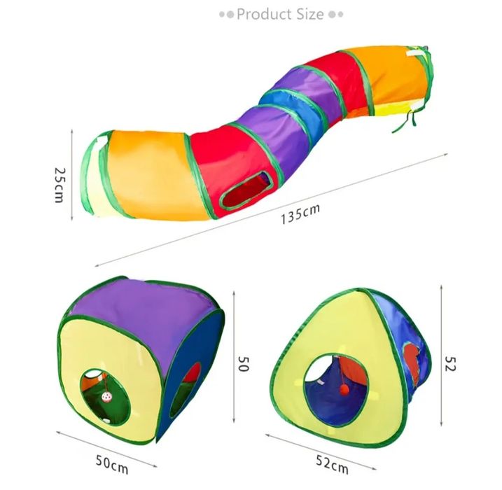 Тоннель палатка игровая для кошек котов домик