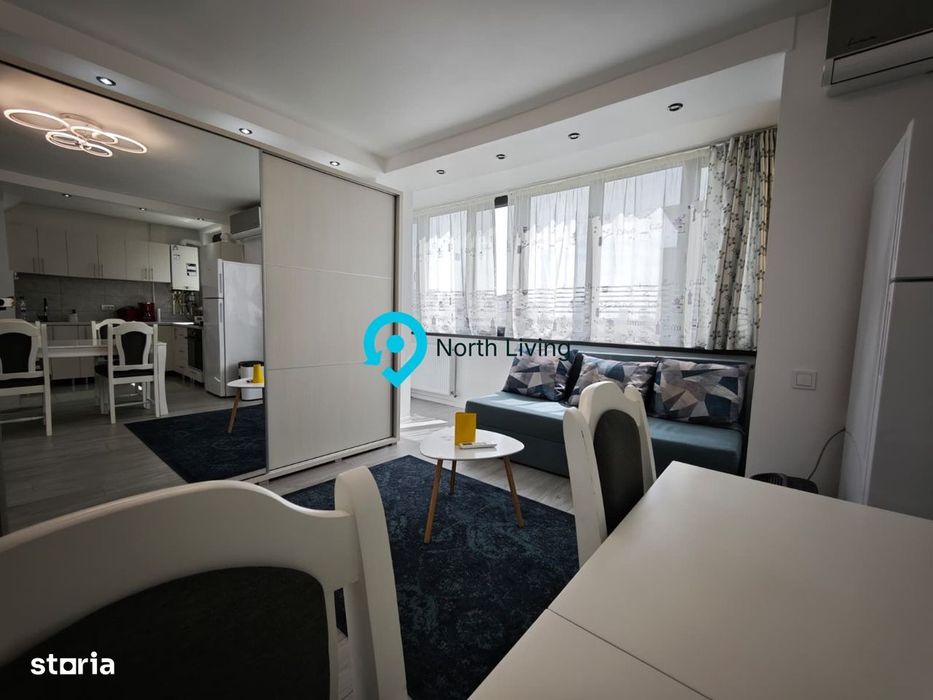 Studio decomandat 45 mp | Modern | Gară de Nord | Mobilat