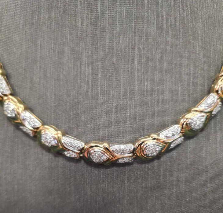 Colier din aur galben 18k, cu diamante naturale, SAU40