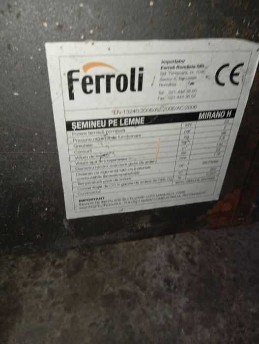 Termo șemineu feroli