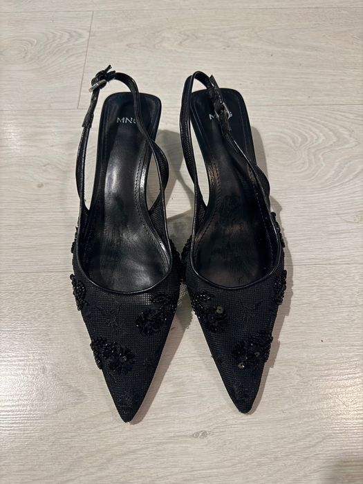 Обувки с ток Mango