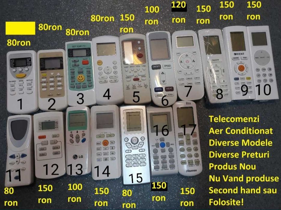 Telecomanda Aer Lg Vortex Neo Heinner Nordstar LDK Beko EverestHitachi