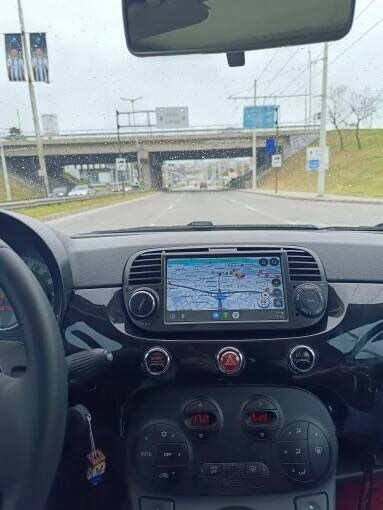 Fiat 500 мултимедия Android GPS Навигация