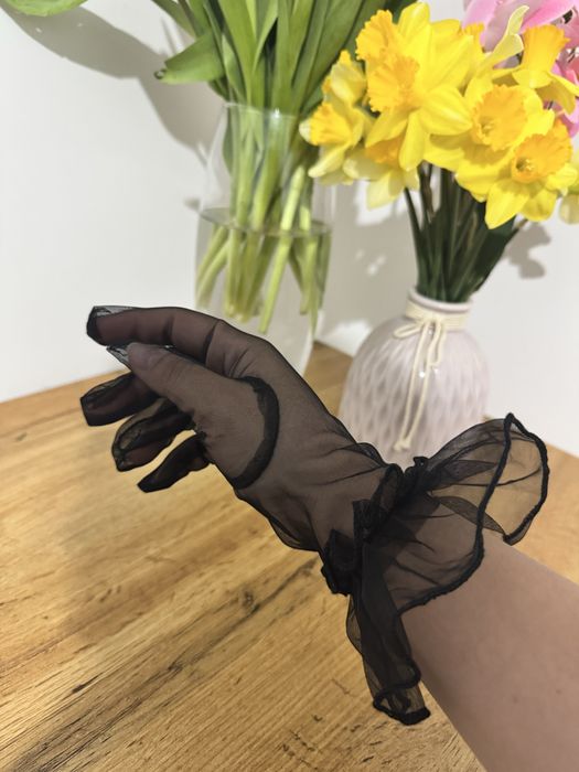 Перчатки женские прозрачные