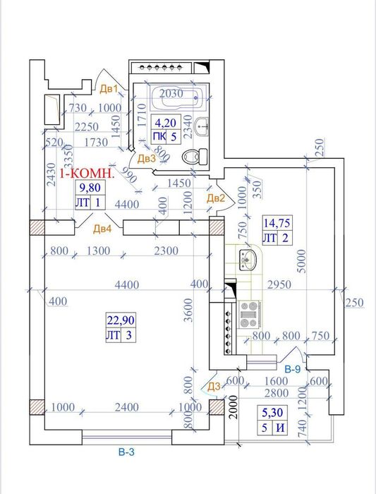 ЖК Султания Ташсельмаш Новостройка 1комн 41квм