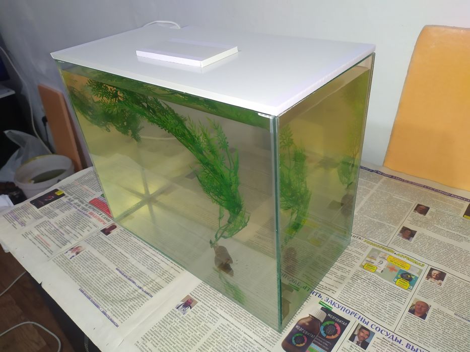 Аквариум новый + бонусы и рыбки.