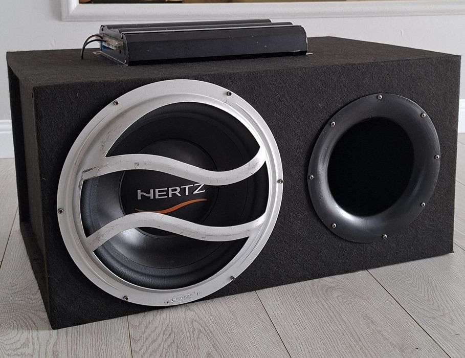Буфер сабвуфер Герц оригинал 12 дюйм 30см с усилком сост отличный