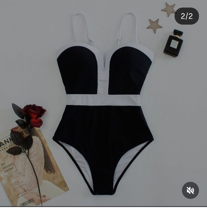 Слитный купальник old money style