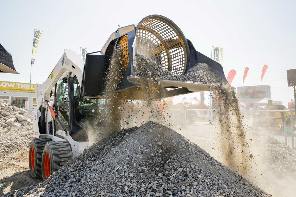 Cupa de concasare si sortare pentru excavatoare