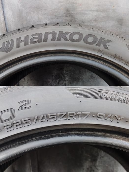 2бр. летни гуми 225/45/17 Hankook 
dot22
6.8mm
