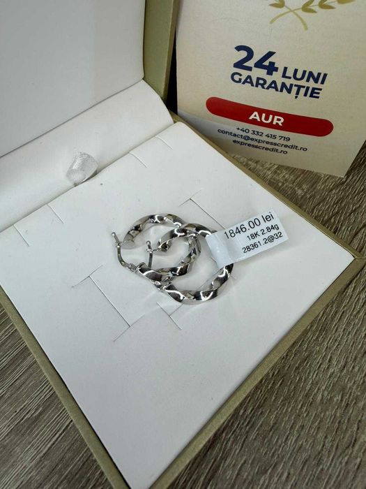 (AG42) Cercei aut 18K 2.84g b28361.2 - Garantie 2 ani!