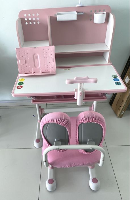 Детская парта со стулом, регулируемая высота