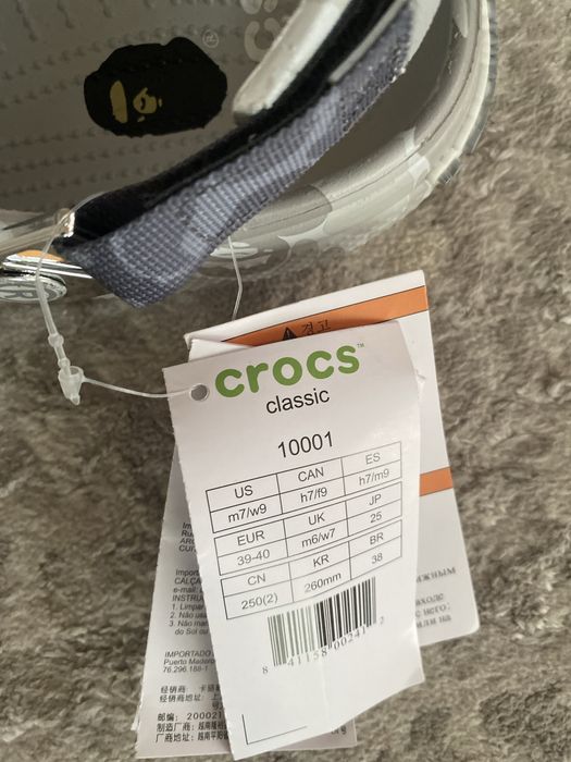 crocs Bape white