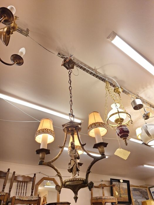 Винтидж полилей месинг