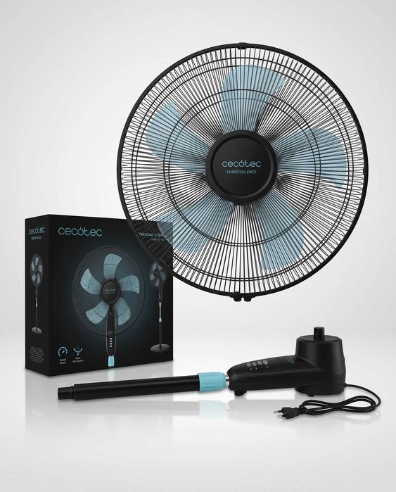 Cecotec EnergySilence 510 – Ventilator cu picior, 40 W, 5 pale, 40 cm, 3 viteze, oscilant, înălțime reglabilă
