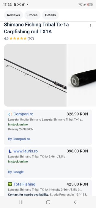 Lanseta Shimano tx1