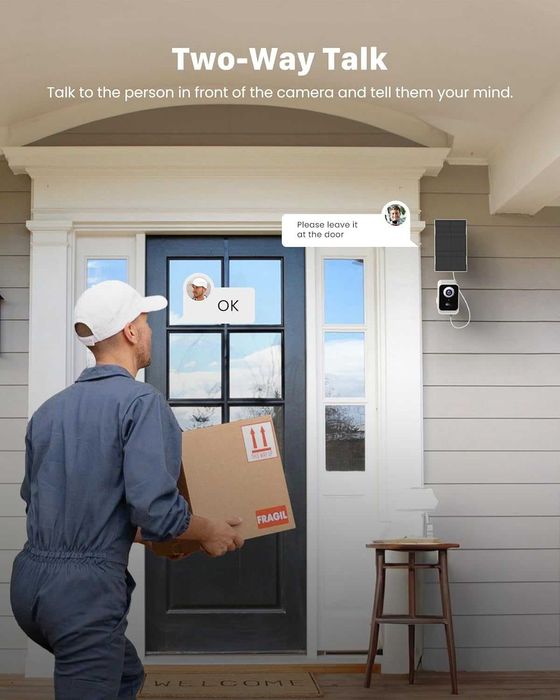 Безжична външна акумулаторна камера с панел PEEIPM