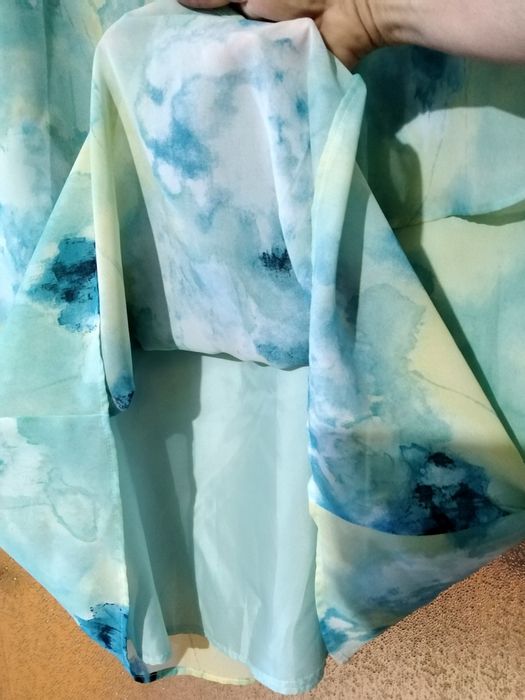 Дълга елегантна пола на пластове, L/XL