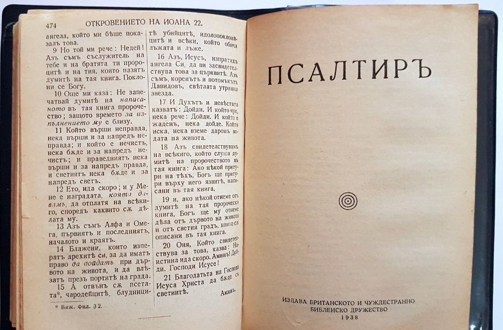 Стара библия Новия завет изд.1938 г.