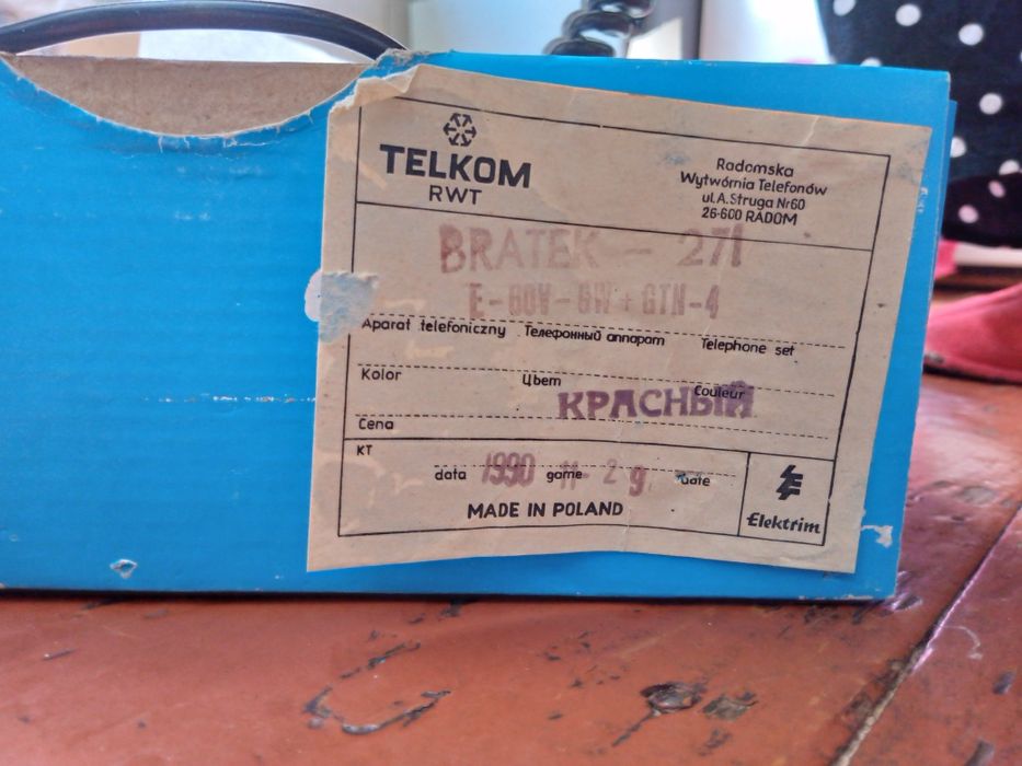 Retro telefon bratek Nev Simli telefon