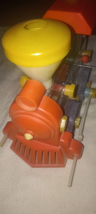 Советский заводной паровозик