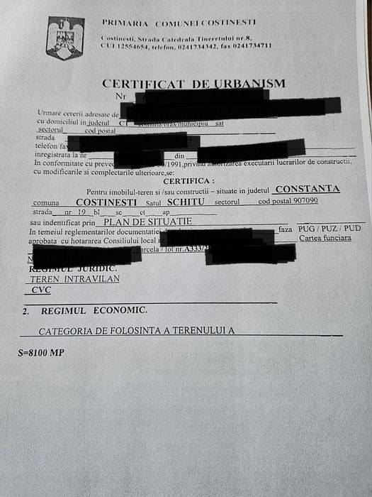 Teren intravilan