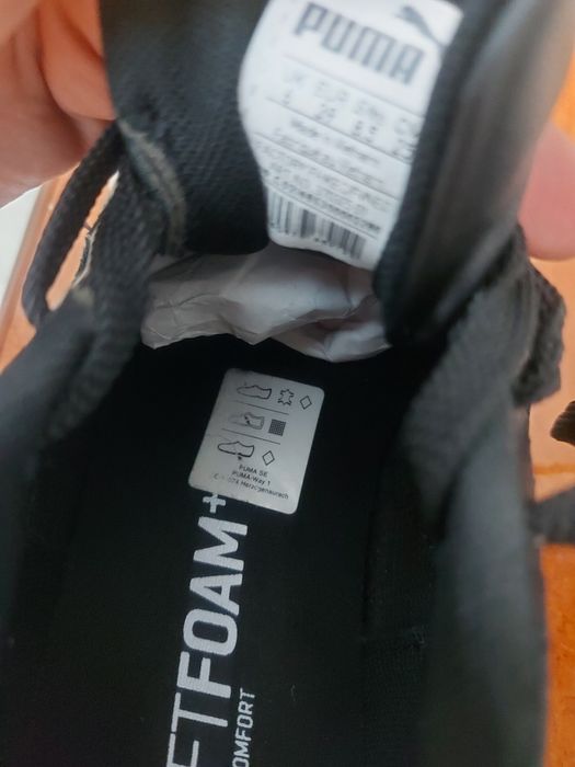 Adidasi Puma Carina L, negri, mărimea 39, din piele naturală