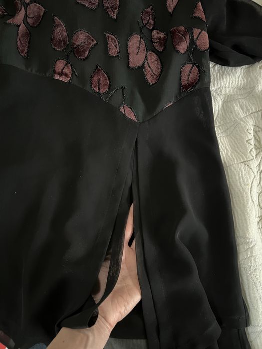 Дамска черна елегантна туника