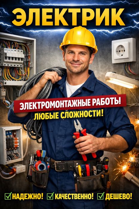 Профиссиональный электрик электромонтаж