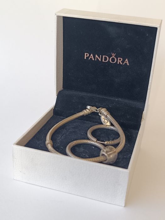 Оригинална сребърна гривна Pandora (Пандора) с кутия