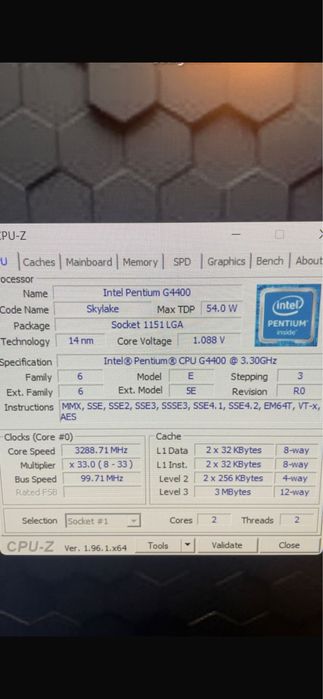 Unitate pc intel pentium g4400-3,3GHz