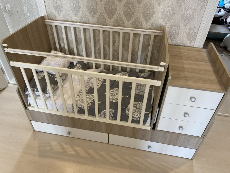 Манеж 3 в одном с матрасом и одеялом