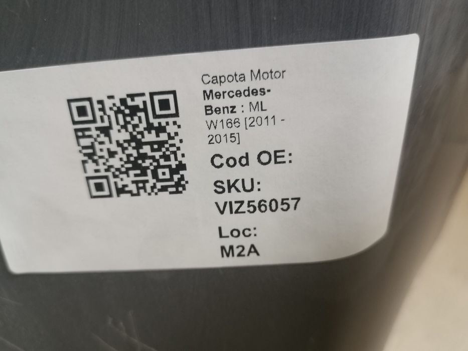 Моторен капак Мерцедес-Бенц / Mercedes-Benz ML W166 Оригинален