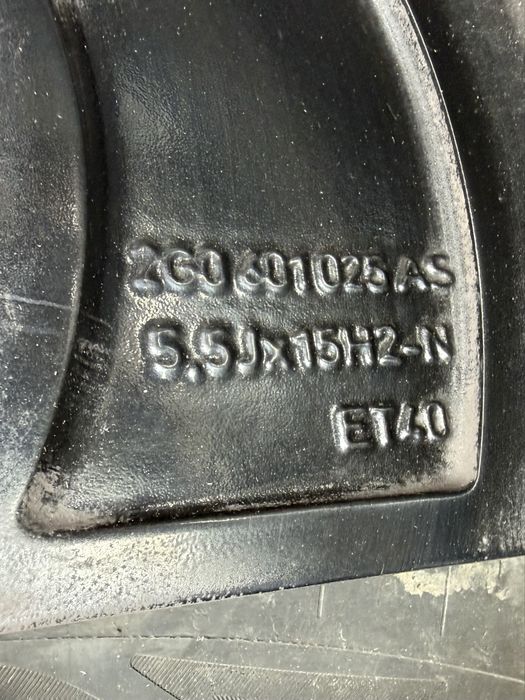 Jante / Roti VW Polo 2G : 185 65 15, DOT 2024