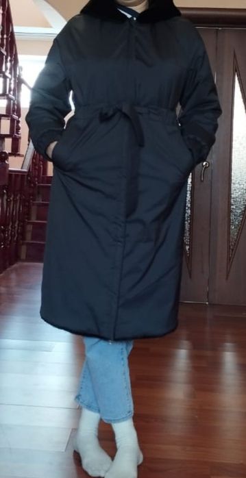 Двухсторонняя шуба куртка