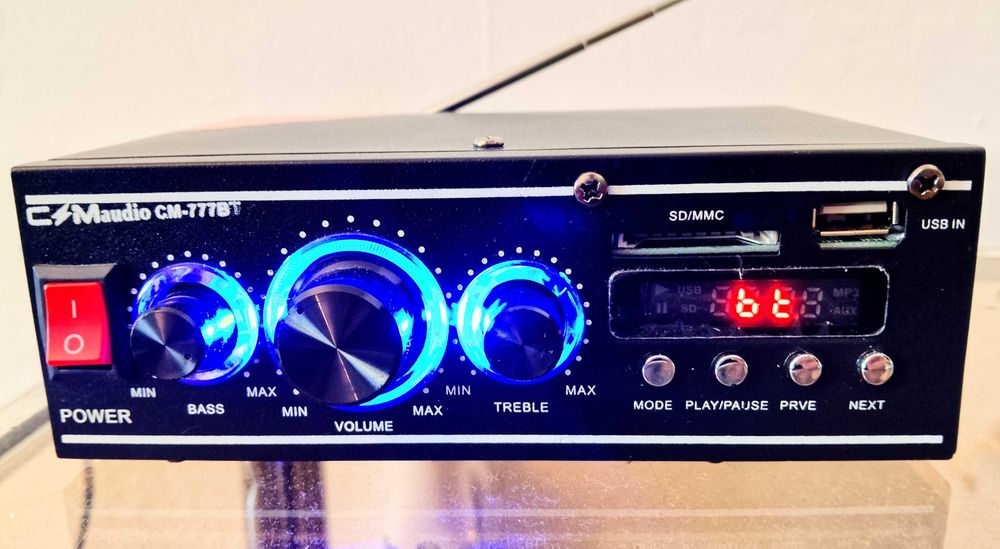 Стерео усилвател ,,CMaudio CM-777 BT,, НОВ, отличен.