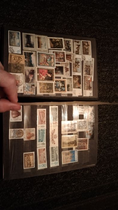 Марки с альбомом