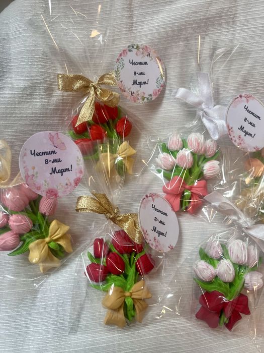 Ръчноизработени магнитчета за 8-ми Март