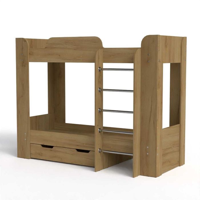 Ново! Двуетажно легло Компанит Твикс-2 (дъб крафт златен)