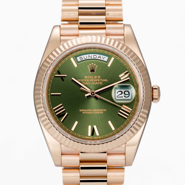 Rolex Day-date “President” 40mm 228235 Olive Green dial 60th Anniversary Edition