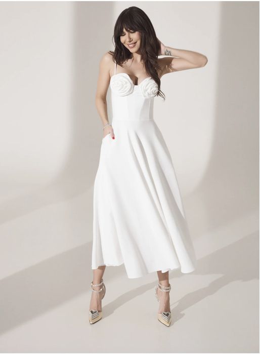 Rochie midi Hard Coeur cocktail,seara,cununie civila marimea S,noua