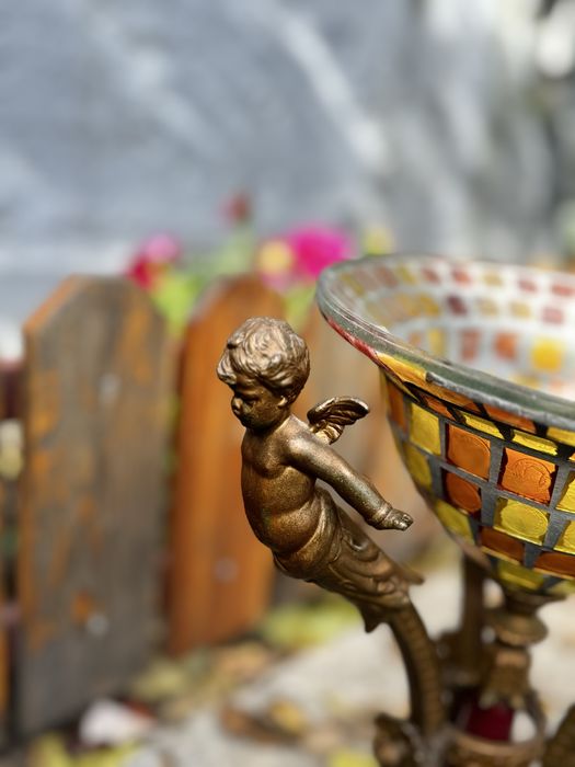 Fructiera vaza ingeras veche