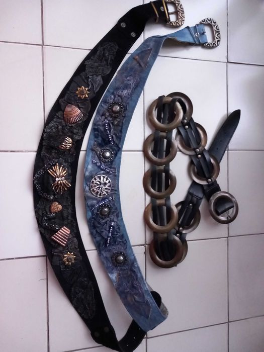 Дизайнерски кожен колан Италия