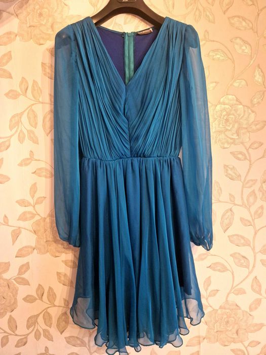 Rochie cocktail turcoaz