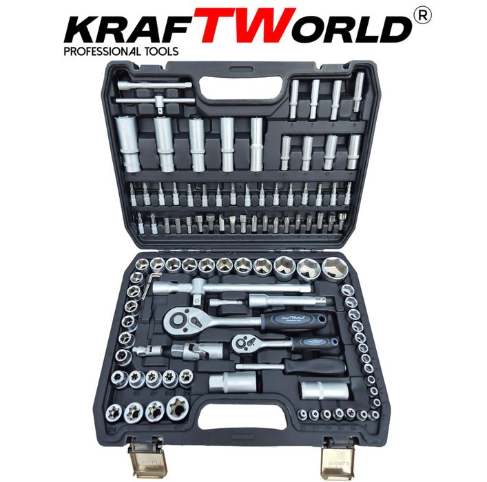 Немско професионално  Гедоре със 108 Части Kraft  – Високо Качество!