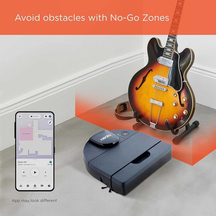 Мощна прахосмукачка робот Neato Robotics D8, Lidar,  100мин., Alexa