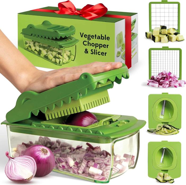 OTOTO Croc Chop практична резачка за зеленчуци с контейнер и аксесоари