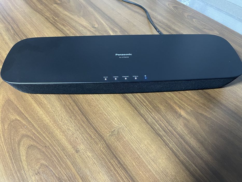 Sistem audio Soundbar cu Subwoofer wireles, Panasonic SC-HTB250 E, 120 W, Bluetooth