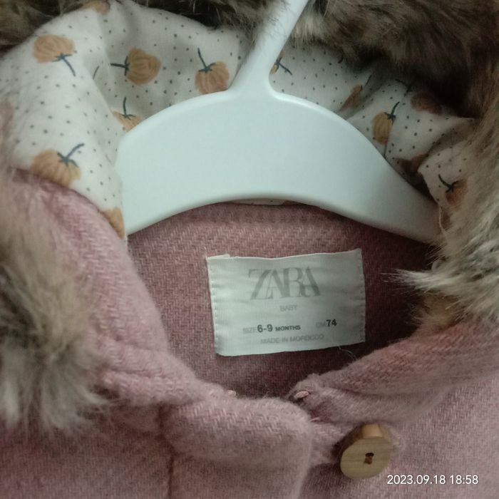 Новое Пальто для девочки ZARA original 6mesyacev