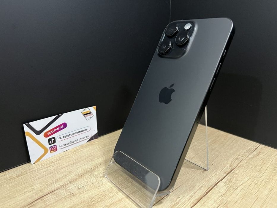 Iphone 16 Pro Max 256Gb Black Titanium Second-Hand Bun 3 ani garanție,